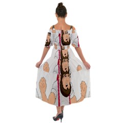 Shoulder Straps Boho Maxi Dress  