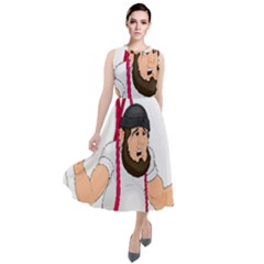 Round Neck Boho Dress 