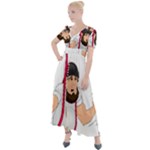 E8epcq3x0achi-l Button Up Short Sleeve Maxi Dress