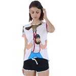 E8epcq3x0achi-l Short Sleeve Foldover Tee