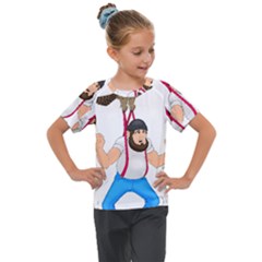 Kids  Mesh Piece T-Shirt 