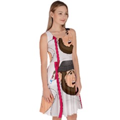Knee Length Skater Dress With Pockets 
