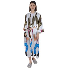 Maxi Satin Kimono 
