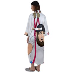 Maxi Satin Kimono 