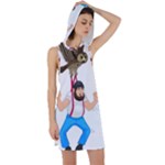 E8epcq3x0achi-l Racer Back Hoodie Dress