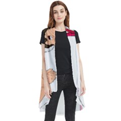 Sleeveless Chiffon Waistcoat Shirt 