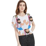 E8epcq3x0achi-l Butterfly Chiffon Blouse