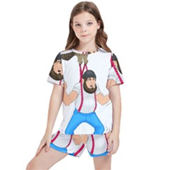 Kids  T-Shirt And Sports Shorts Set 
