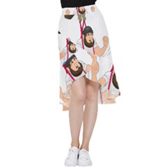 Frill Hi Low Chiffon Skirt 