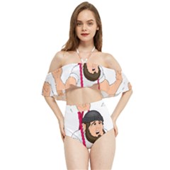 Halter Flowy Bikini Set  
