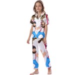 E8epcq3x0achi-l Kids  Satin Short Sleeve Pajamas Set