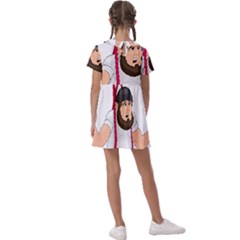 Kids  Asymmetric Collar Dress 