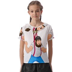 Kids  Frill Chiffon Blouse 