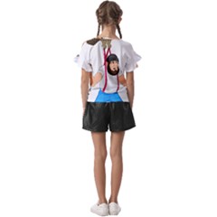 Kids  Cut Out Flutter Sleeves 