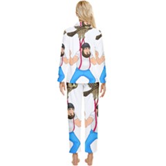 Womens  Long Sleeve Velvet Pocket Pajamas Set 