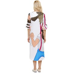 Double Cuff Midi Dress 