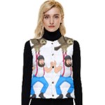 E8epcq3x0achi-l Women s Short Button Up Puffer Vest