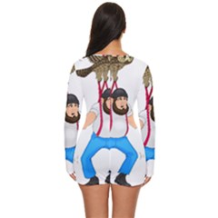 Long Sleeve Boyleg Swimsuit 