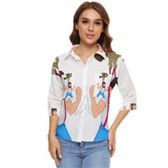 Women s Quarter Sleeve Pocket Shirt 