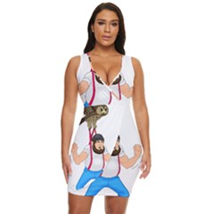 Draped Bodycon Dress 