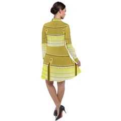Long Sleeve Chiffon Shirt Dress 