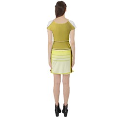 Short Sleeve Skater Dress Back Short Sleeve Skater Dress Back