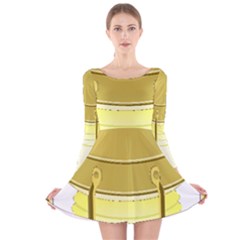 Long Sleeve Velvet Skater Dress 
