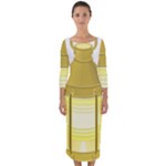 E8kogkcwqam3rmd Quarter Sleeve Midi Bodycon Dress