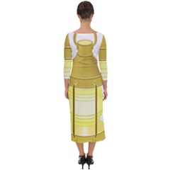 Quarter Sleeve Midi Bodycon Dress 