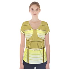Short Sleeve Front Detail Top 
