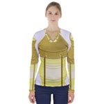 E8kogkcwqam3rmd V-Neck Long Sleeve Top
