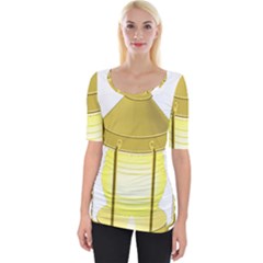 Wide Neckline T-Shirt 