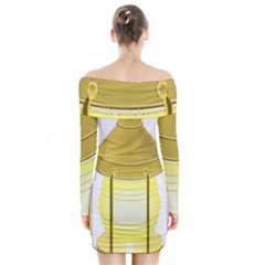 Long Sleeve Off Shoulder Dress 