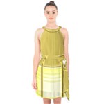 E8kogkcwqam3rmd Halter Collar Waist Tie Chiffon Dress