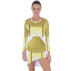 Asymmetric Cut-Out Shift Dress 