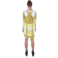 Asymmetric Cut-Out Shift Dress 