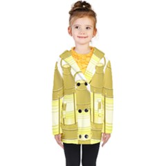 Kids  Double Breasted Button Coat 