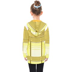 Kids  Double Breasted Button Coat 