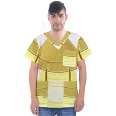 Men s V-Neck Scrub Top 