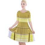 E8kogkcwqam3rmd Quarter Sleeve A-Line Dress