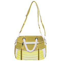 Rope Handles Shoulder Strap Bag 