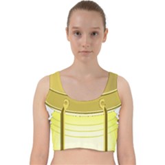 Velvet Racer Back Crop Top 