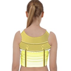 Velvet Racer Back Crop Top 