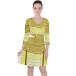 E8kogkcwqam3rmd Quarter Sleeve Ruffle Waist Dress