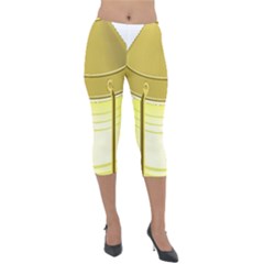 Lightweight Velour Capri Leggings  