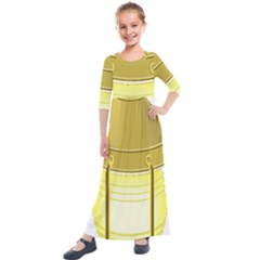 Kids  Quarter Sleeve Maxi Dress 