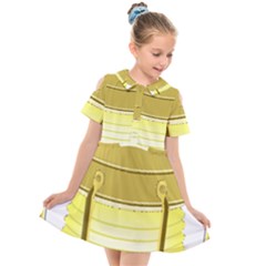 Kids  Short Sleeve Shirt Dress 