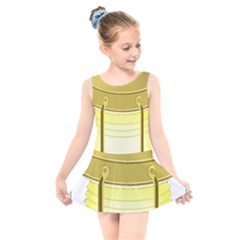 Kids  Skater Dress Swimsuit 