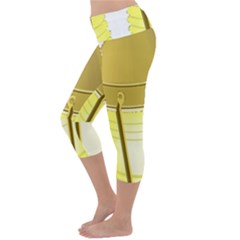 Lightweight Velour Capri Yoga Leggings 
