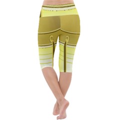 Lightweight Velour Cropped Yoga Leggings 